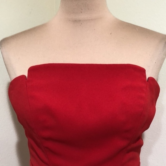Jill Jill Stuart Strapless Jumpsuit Size 4 Red - Picture 3 of 11